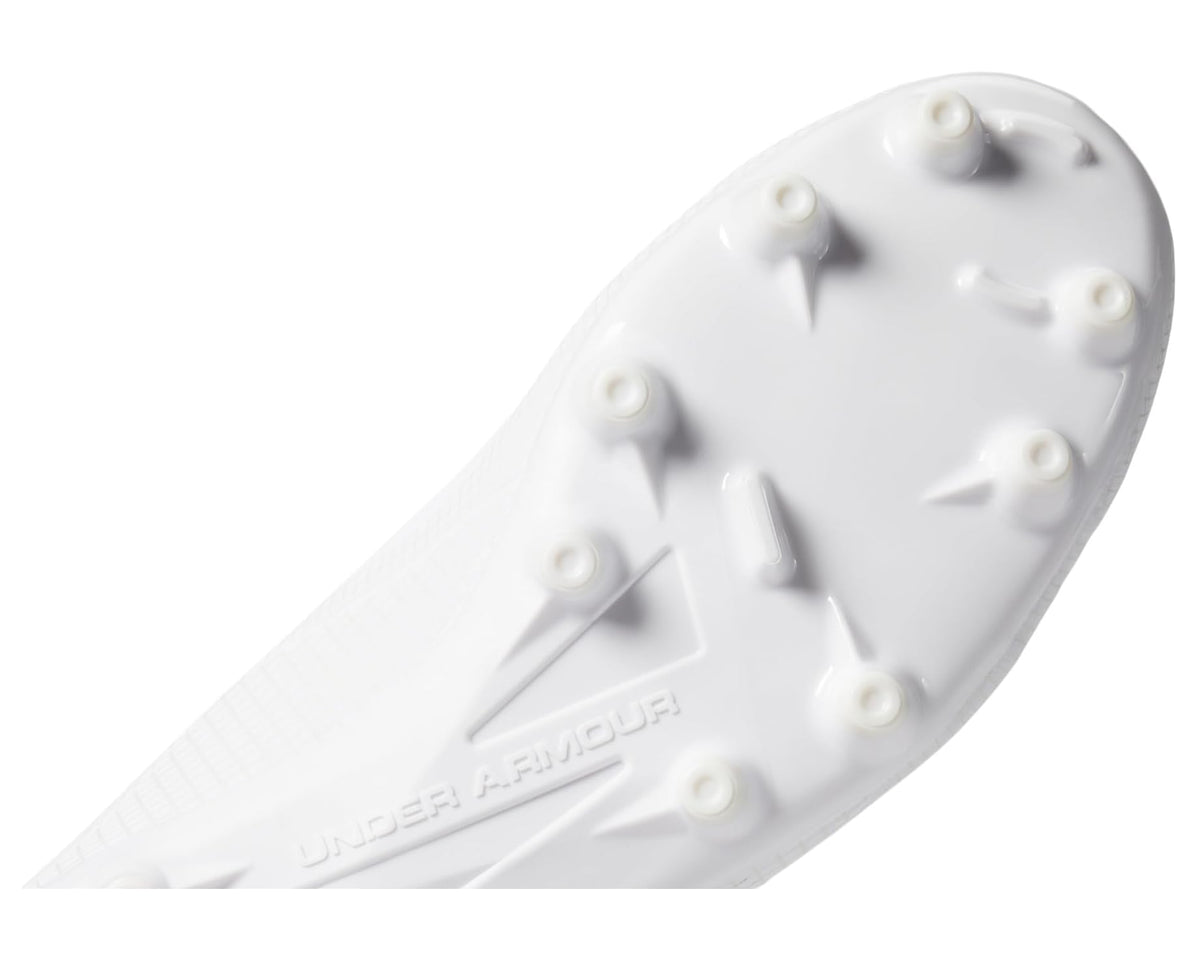 Unisex Under Armour Shadow Select 2 Football Cleats White/White Clay/Black