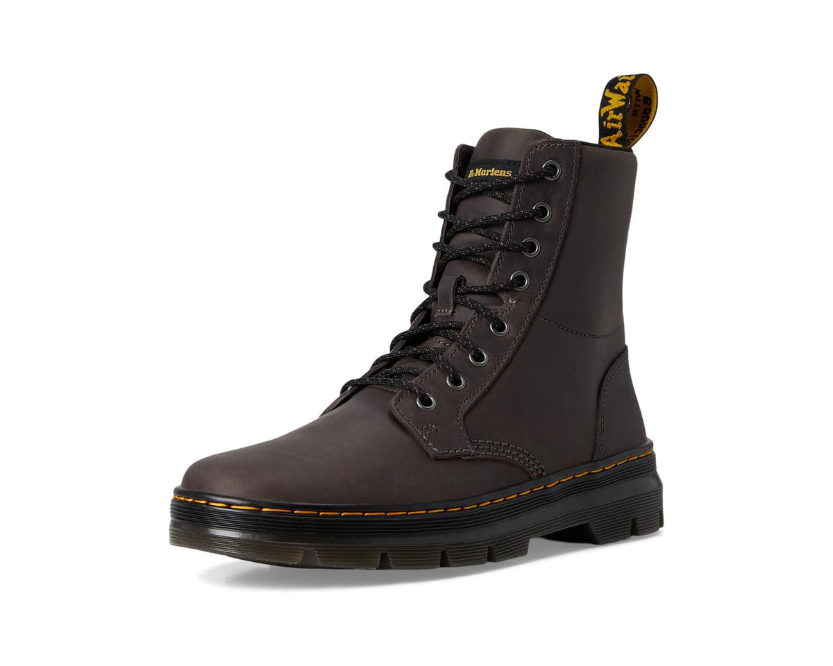 Unisex Dr. Martens Combs Leather Gunmetal
