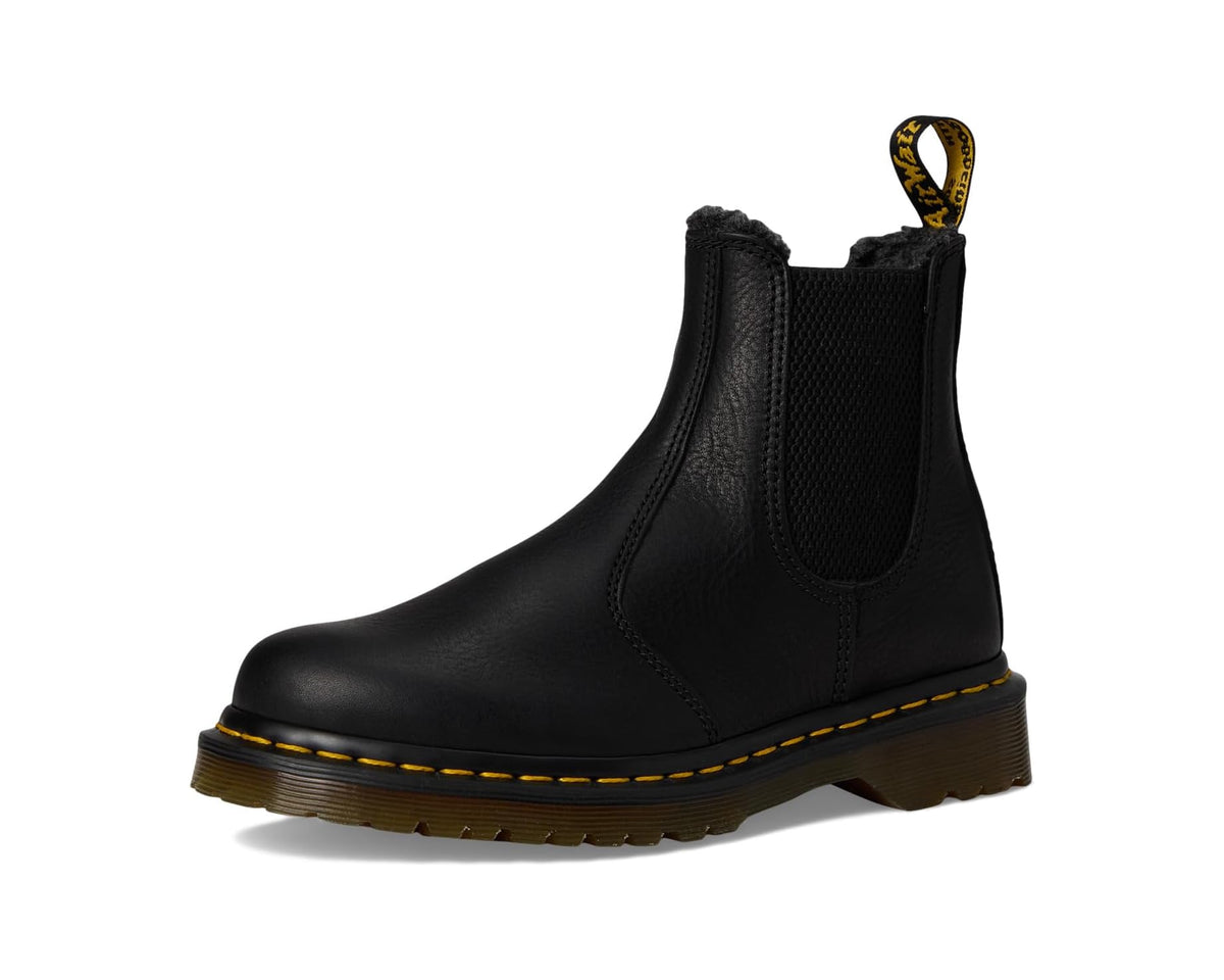 Unisex Dr. Martens 2976 Warmwair Grizzly Leather Chelsea Boots Black