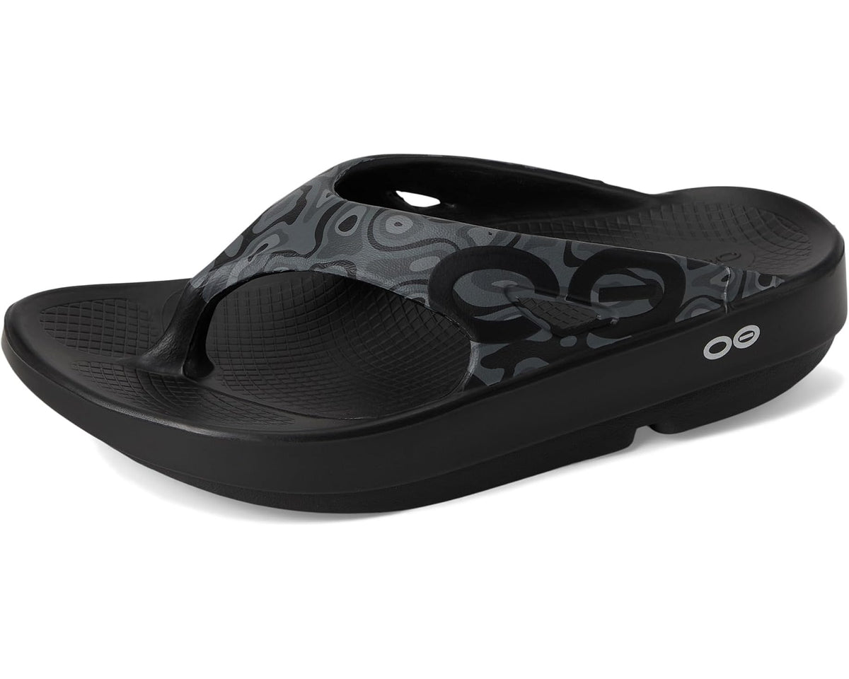 Unisex OOFOS Ooriginal Sport Thong Black Water Camo