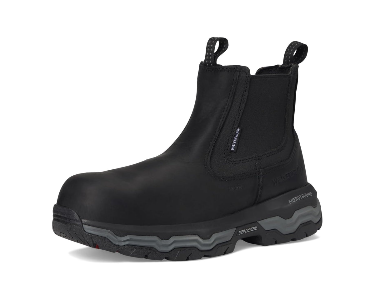 Men's Wolverine Alpha Ft Wolverine Infinity System Carbonmax® Slip-on Work Romeo Black