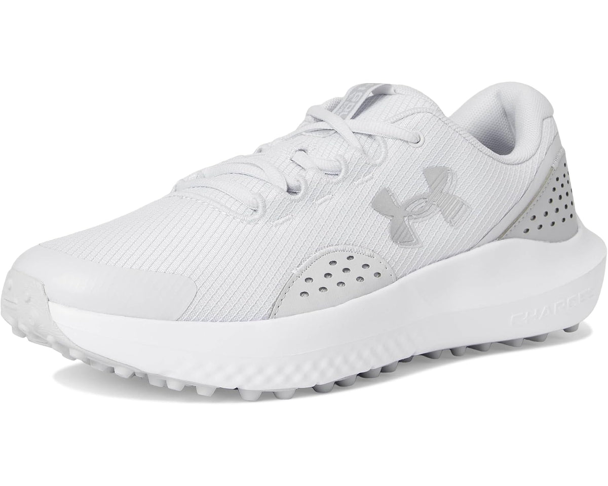 Men's Under Armour Surge Golf Cleats Halo Gray/Halo Gray/Metallic Silver