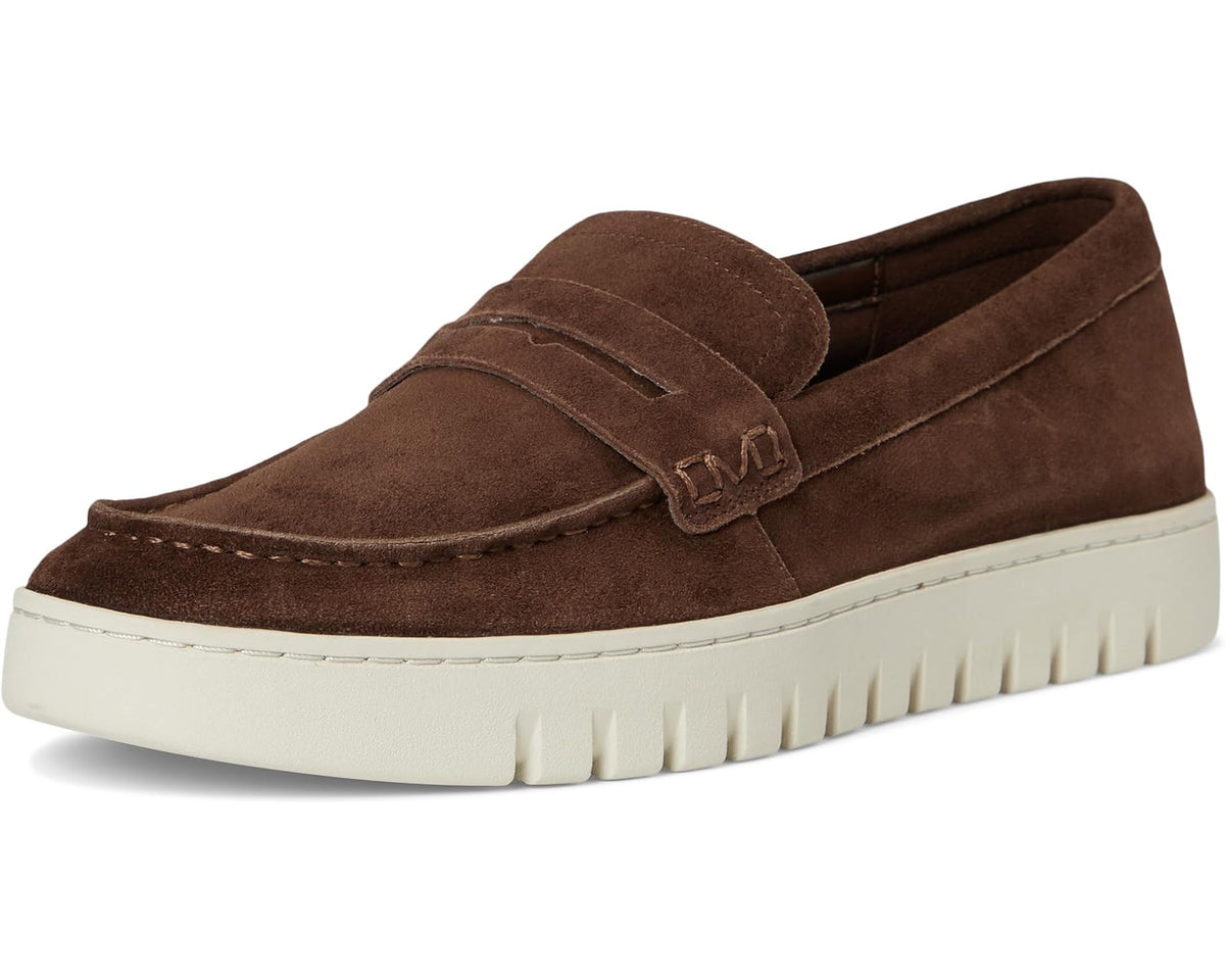 Men's VIONIC M Uptown Loafer/Moc Shoes Coffee Brown Suede