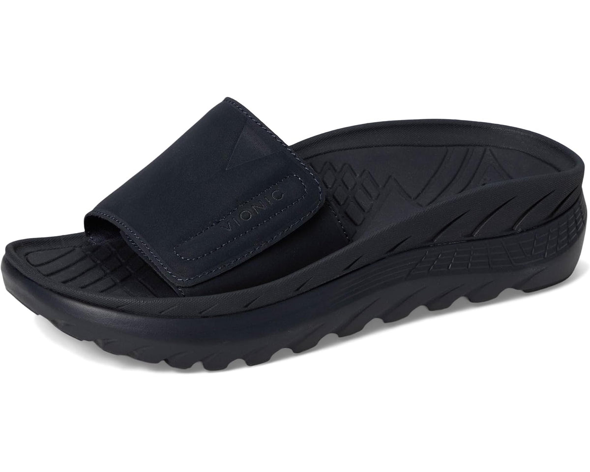 Unisex VIONIC Rejuvenate Slides Navy Blue Synthetic Nubuck