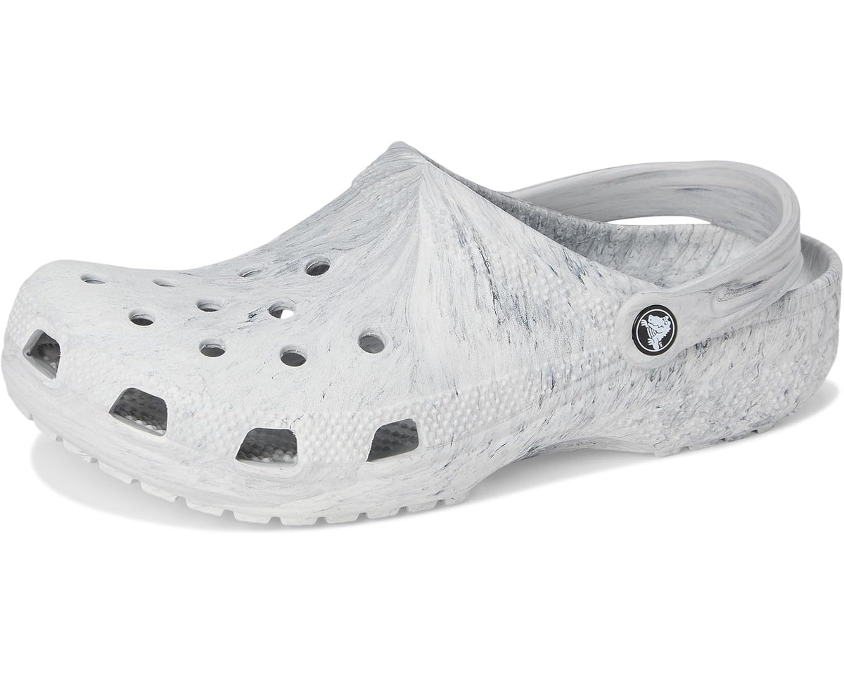 Unisex Crocs Classic Marbled Tie-Dye Clog Grey Swirl