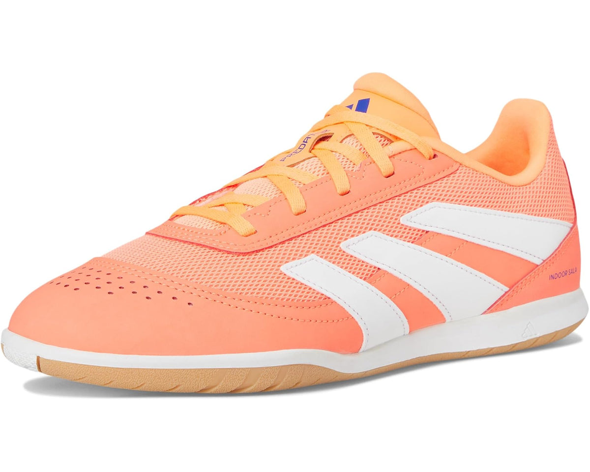Unisex adidas Predator Club Indoor Soccer Cleats Signal Coral/White/Beam Orange