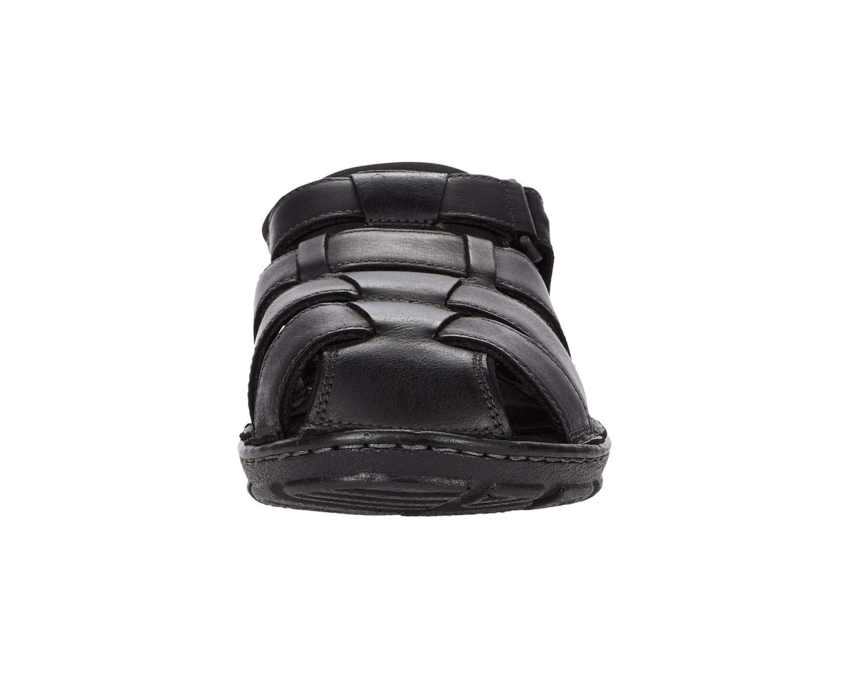 Men's Rockport Darwyn Fishermen Black Leather II