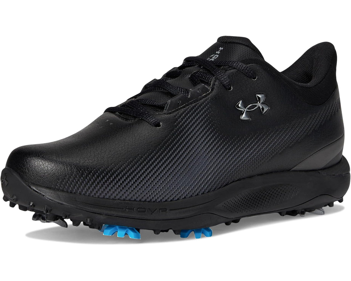 Men's Under Armour Drive Fade Golf Shoes Black/Metallic Silver