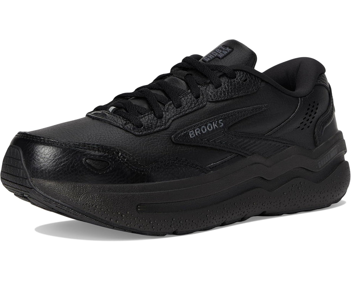 Men's Brooks Ghost Max Leather Black/Black