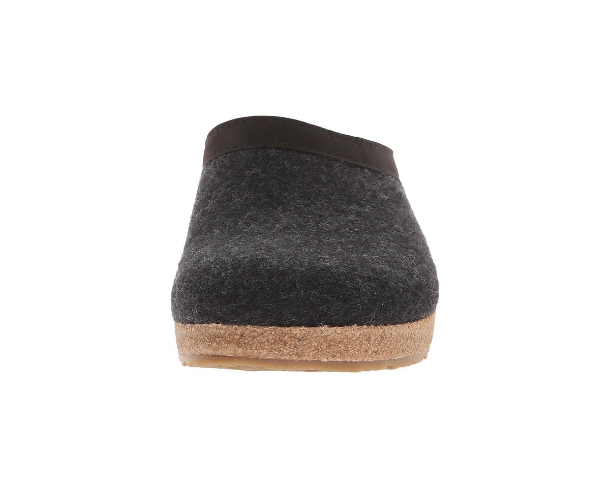 Unisex Haflinger GZL Leather Trim Grizzly Charcoal