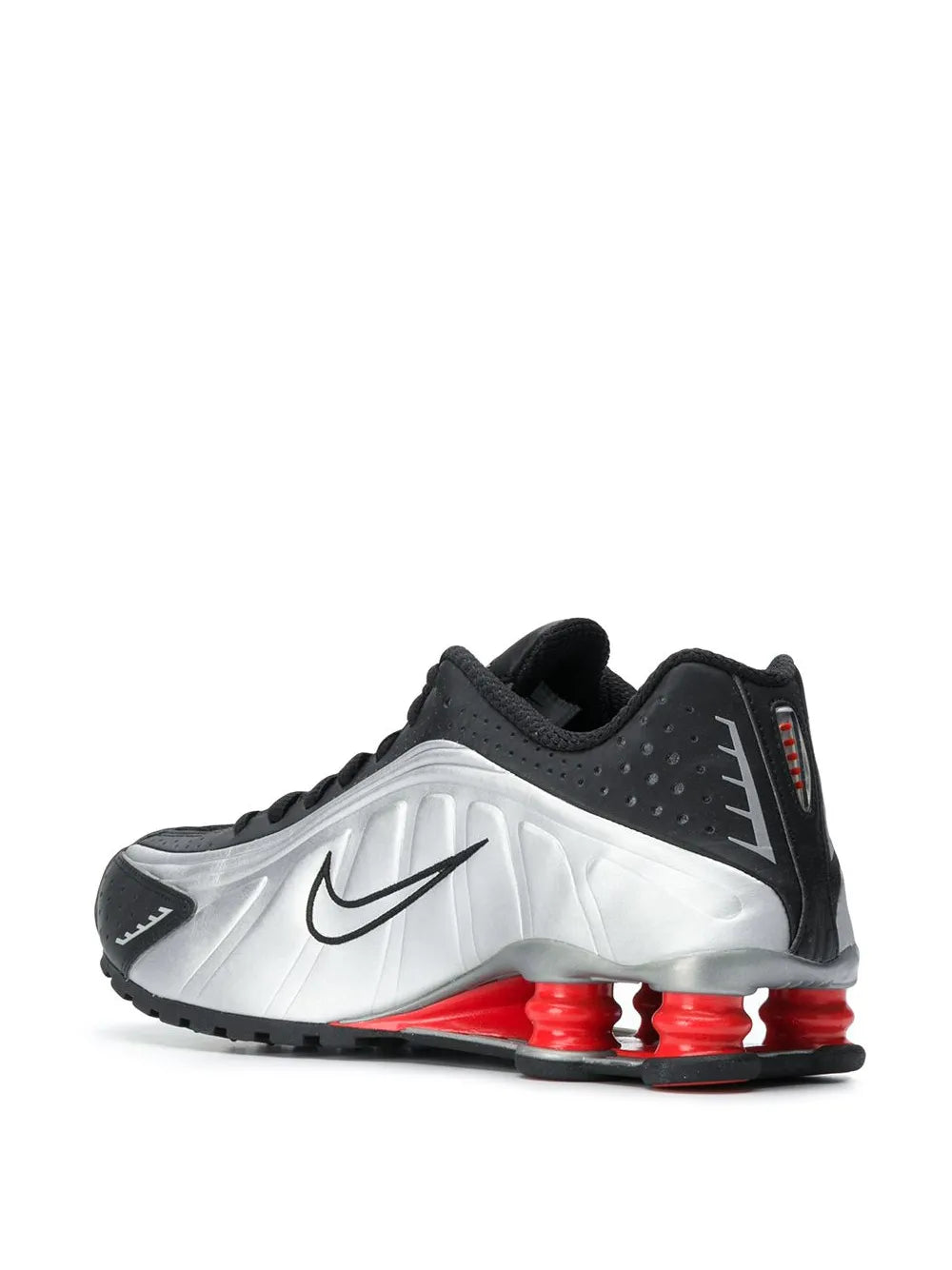 Nike Shox R4 Black/Metallic Silver Sneakers