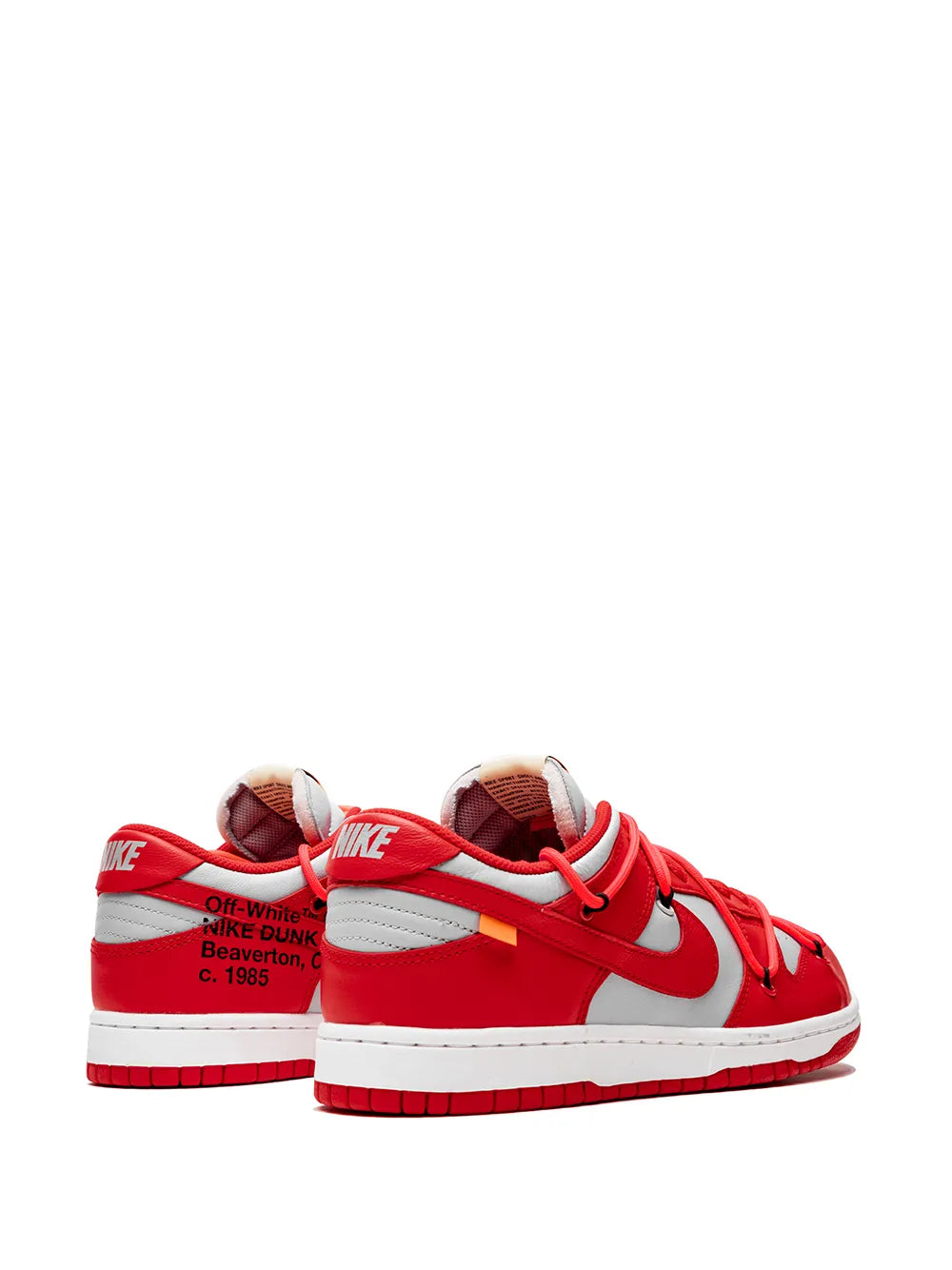 Nike X Off-White Dunk Low University Red Sneakers