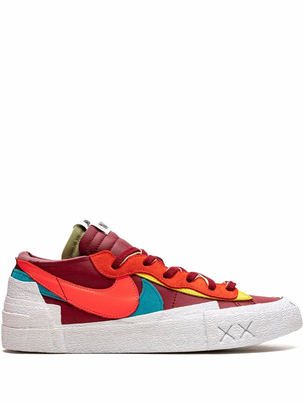 Nike X Kaws X Sacai Blazer Low Red Sneakers