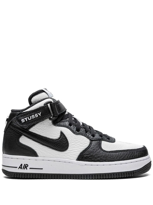 Nike X St sy Air Force 1 Mid Light Bone Black Sneakers