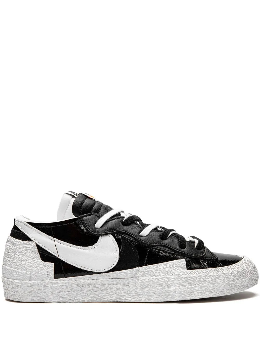 Nike X Sacai Blazer Low Black Patent Leather Sneakers
