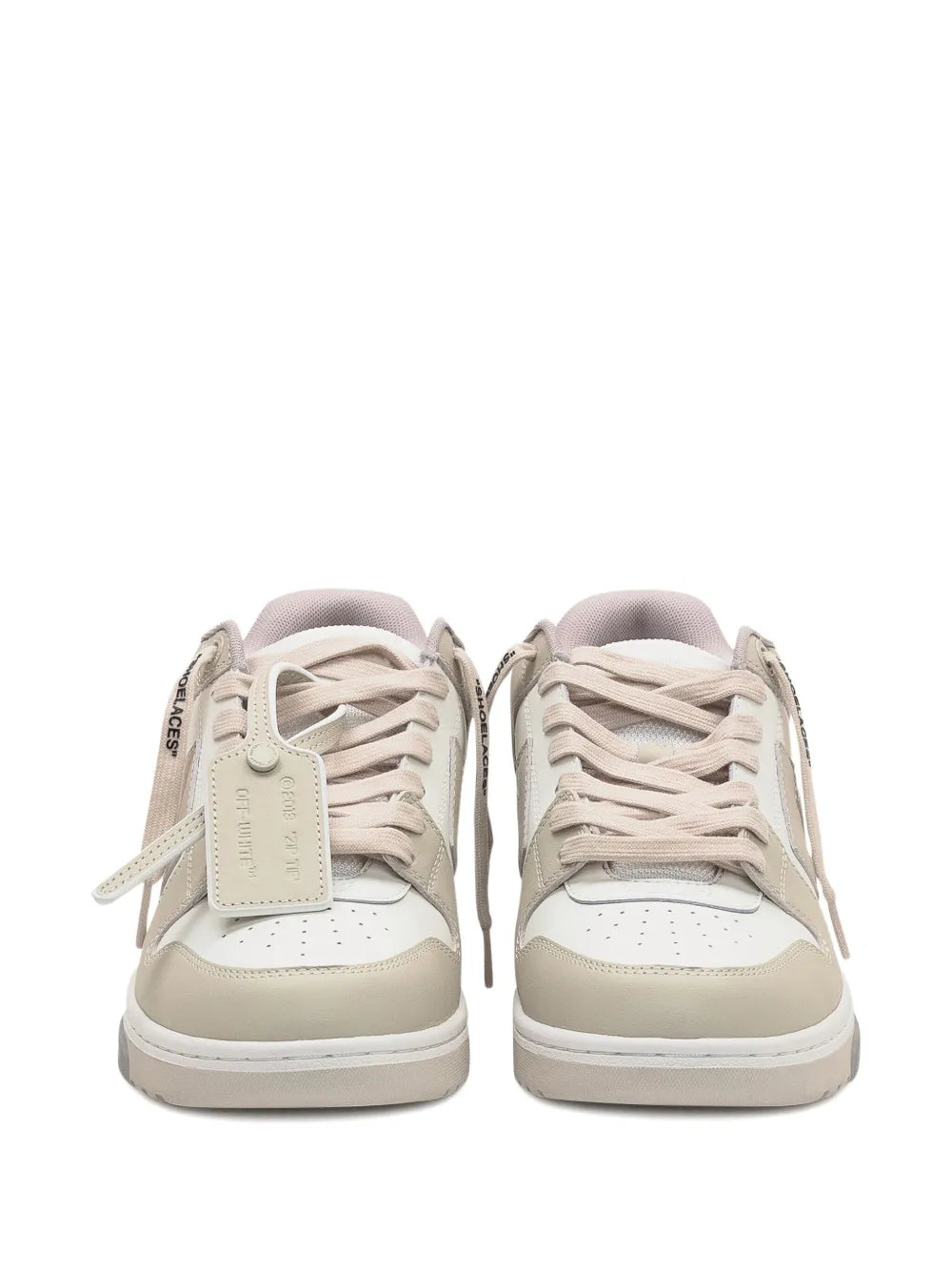 Off-White Out Of  Office Arrow-Detail Calfskin Sneakers