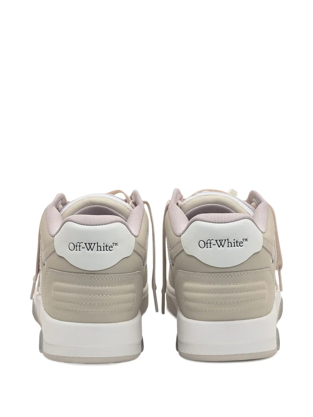Off-White Out Of  Office Arrow-Detail Calfskin Sneakers