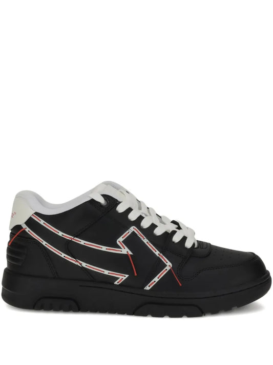 Off-White Arrow-Detail Leather Sneakers