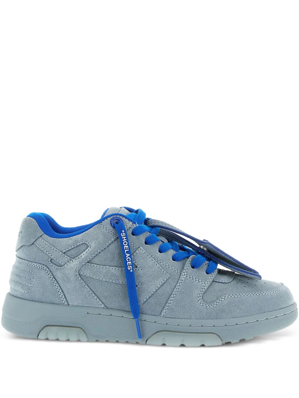 Off-White Suede Logo-Tag Sneakers