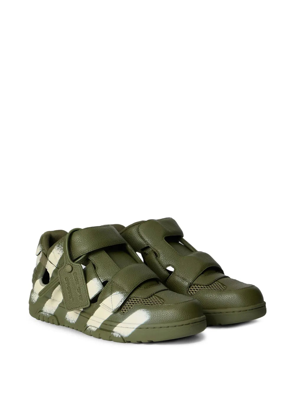 Off-White Out Of Office Striped-Print Sneakers