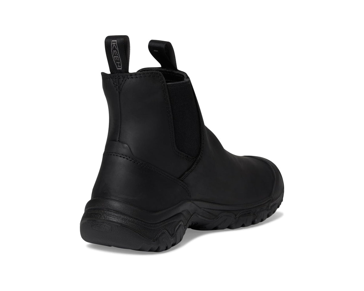 Men's KEEN Anchorage 4 Waterproof Pull-On Durable Insulated Black/Black