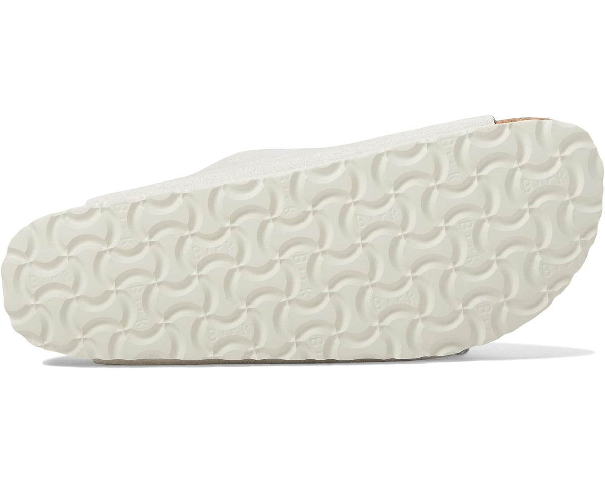 Unisex Birkenstock Arizona Soft Footbed  - Suede (Unisex) Antique White Suede