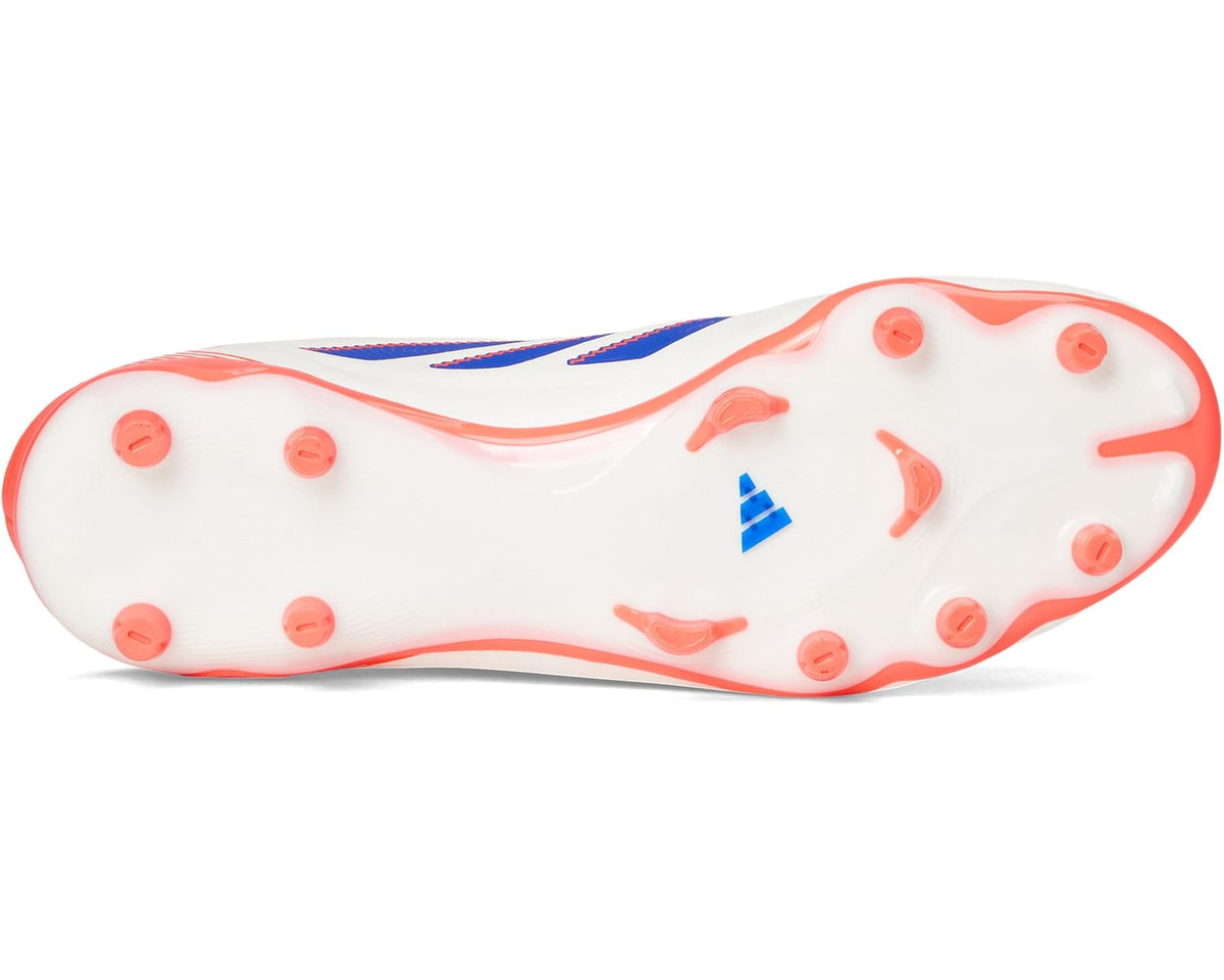 Unisex adidas Copa League Pure 3 Firm/Multi Ground Soccer Cleats Off White/Lucid Blue/Signal Coral