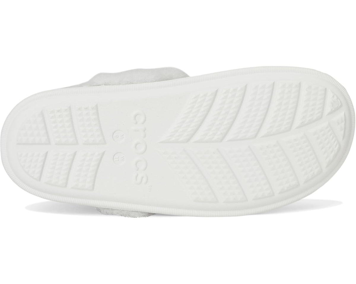 Unisex Crocs Classic Fuzz Scuff Slippers Moonlight