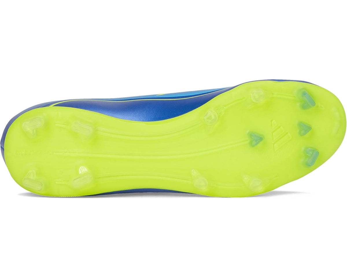 Unisex adidas F50 Messi League Firm/Multi Ground Soccer Cleats Team Royal Blue/Solar Yellow/Semi Blue Burst