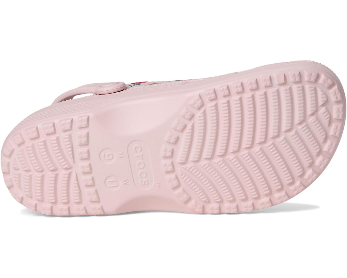 Unisex Crocs Classic Crafted Canvas Clogs Floral Cotton Candy