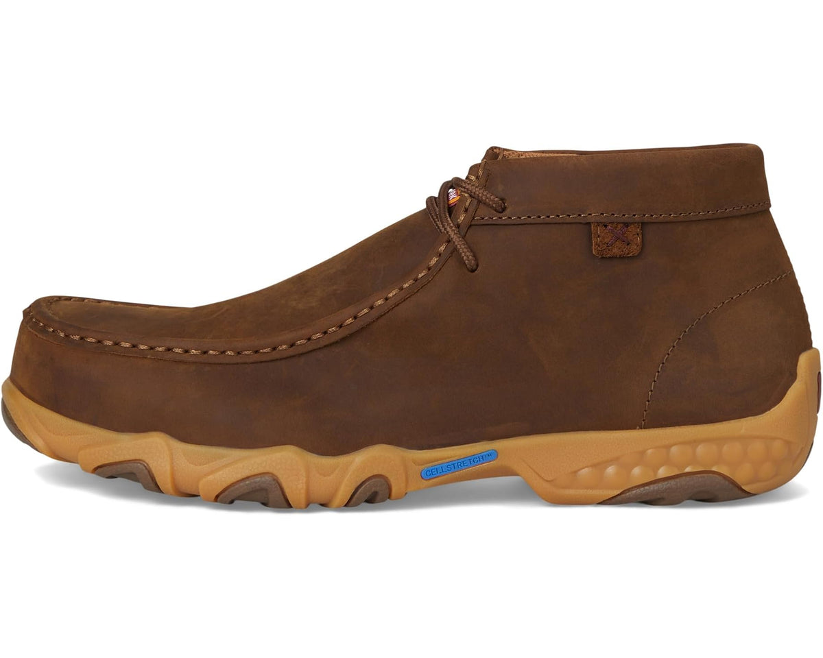 Men's Twisted X Work Work Chukka Driving Moc Distressed Saddle