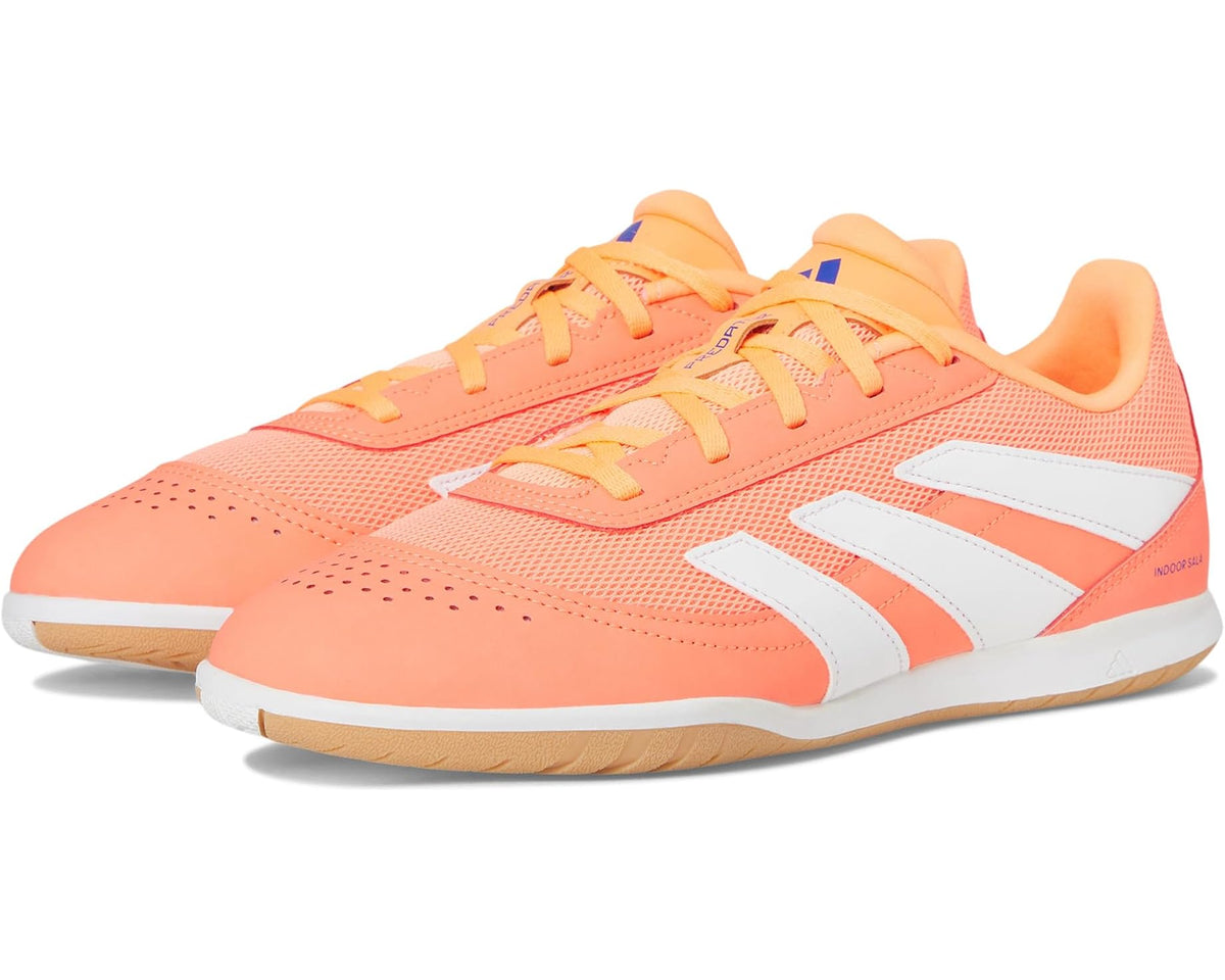 Unisex adidas Predator Club Indoor Soccer Cleats Signal Coral/White/Beam Orange