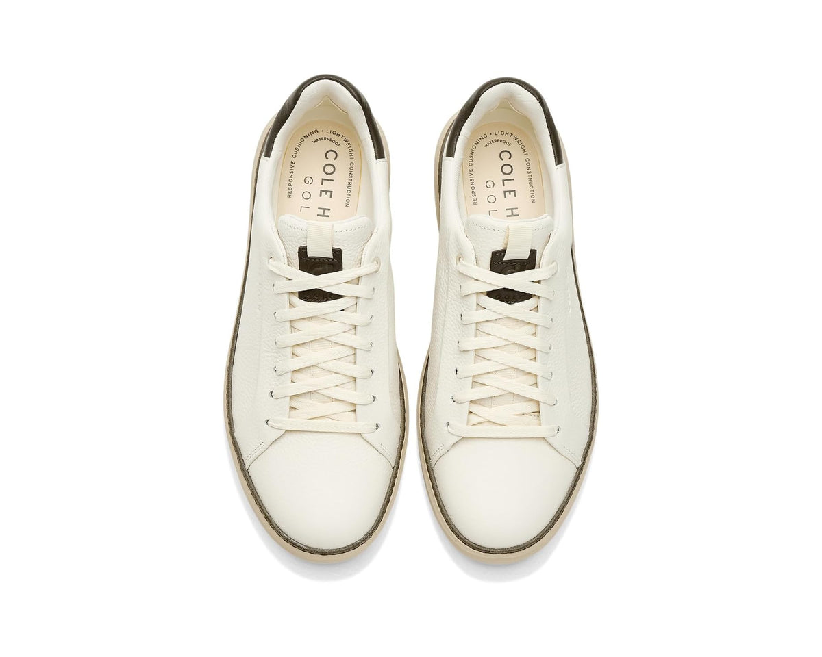 Men's Cole Haan GrandPro Topspin Golf Ivory Wp/Deep Olive/Light Sesame