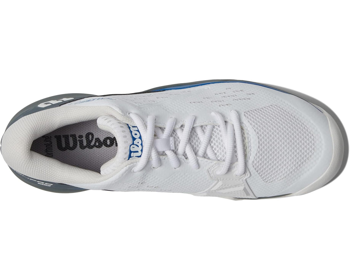 Men's Wilson Rush Pro Ace Pickleball Shoes White/Stormy Weather/Classic Blue