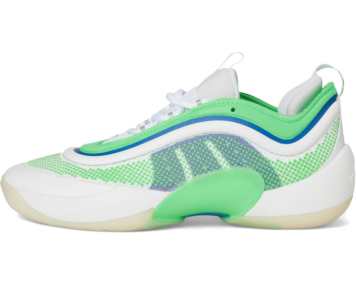 Unisex adidas D.O.N. Issue 6 Basketball Shoes White/Screaming Green/Lucid Blue