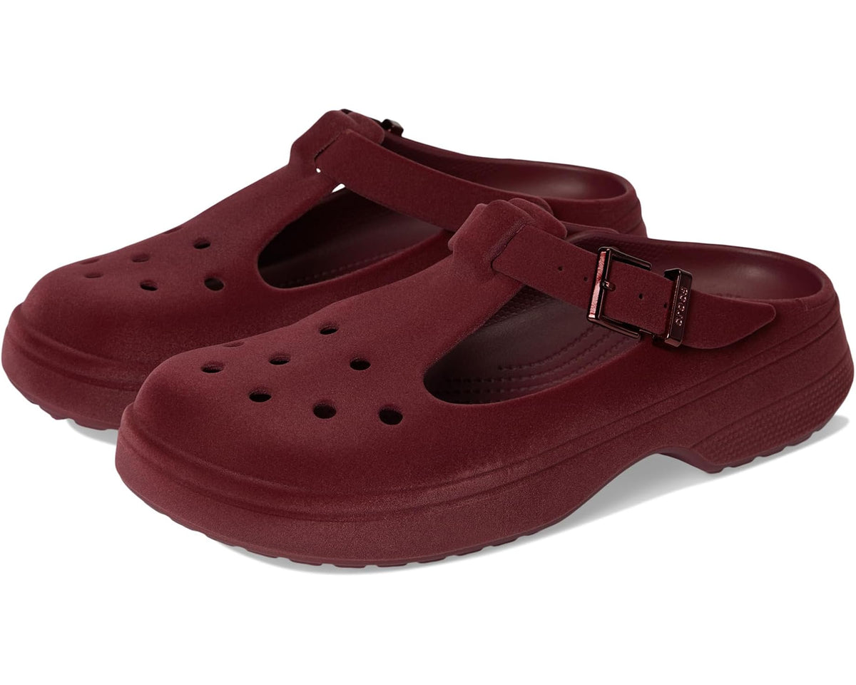 Unisex Crocs Classic Mary Jane Clogs, Mary Janes for Beetroot Velvet