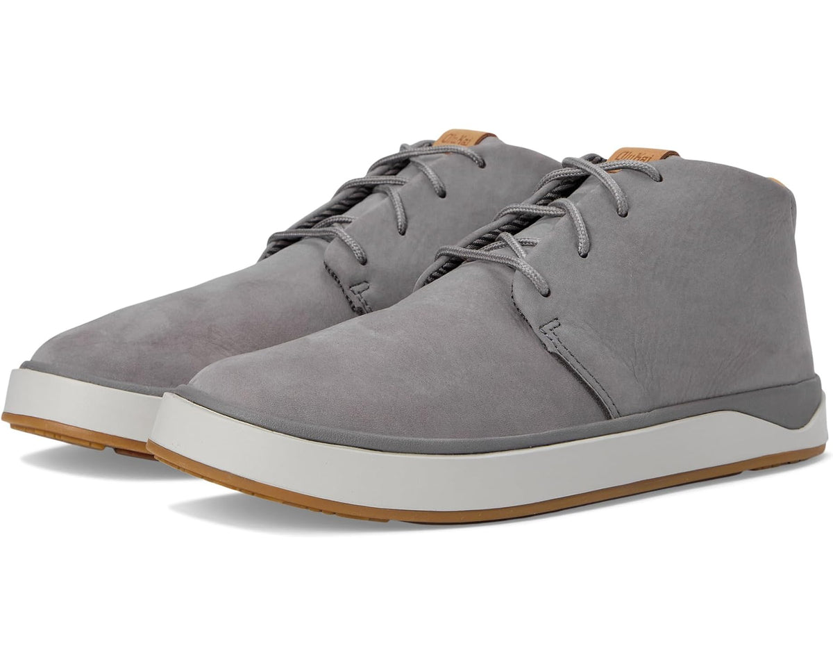 Men's OluKai Papaku ?li Chukka Boots Graphite/Graphite