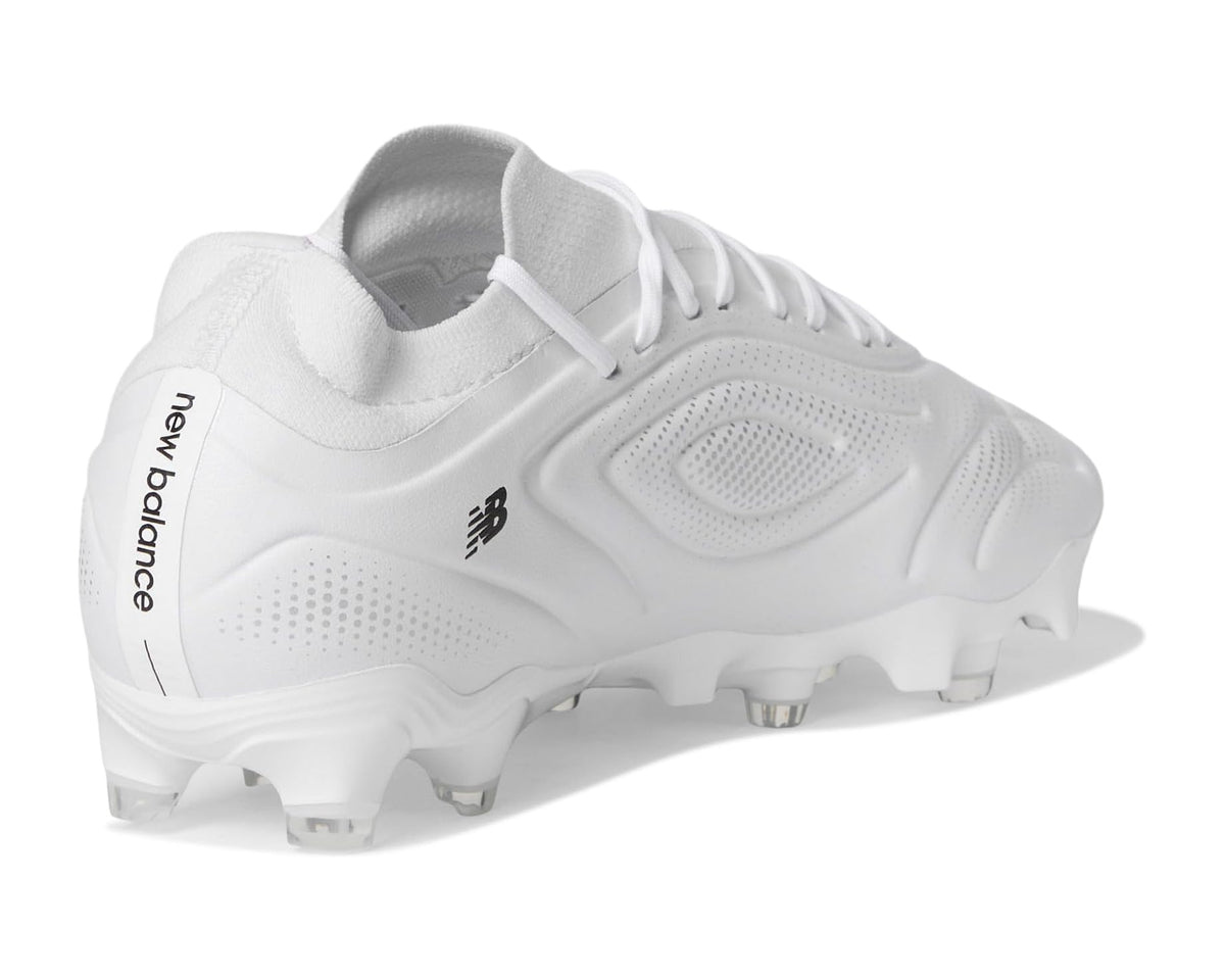 Unisex New Balance Tekela Team Low Laced FG V5 Soccer Cleats White/Black/Silver