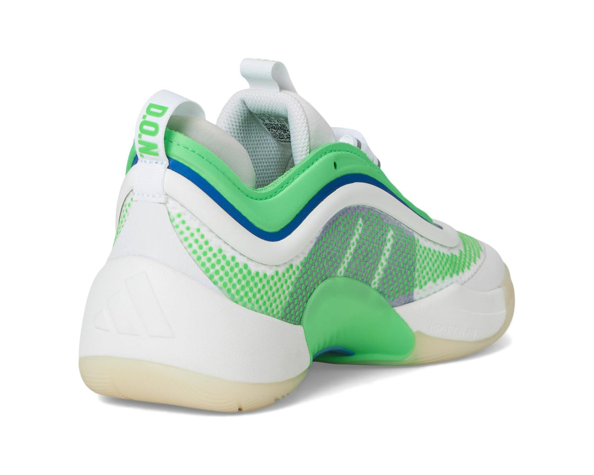 Unisex adidas D.O.N. Issue 6 Basketball Shoes White/Screaming Green/Lucid Blue