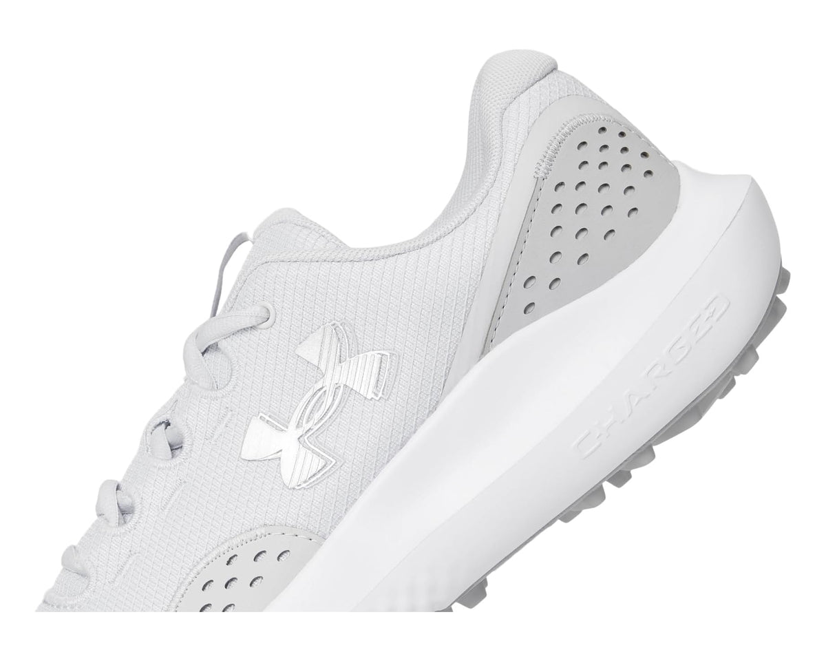 Men's Under Armour Surge Golf Cleats Halo Gray/Halo Gray/Metallic Silver