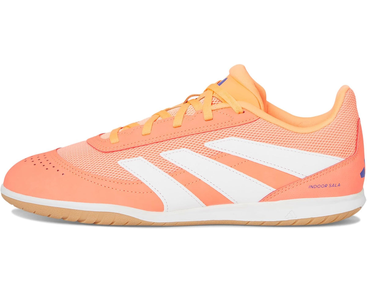 Unisex adidas Predator Club Indoor Soccer Cleats Signal Coral/White/Beam Orange