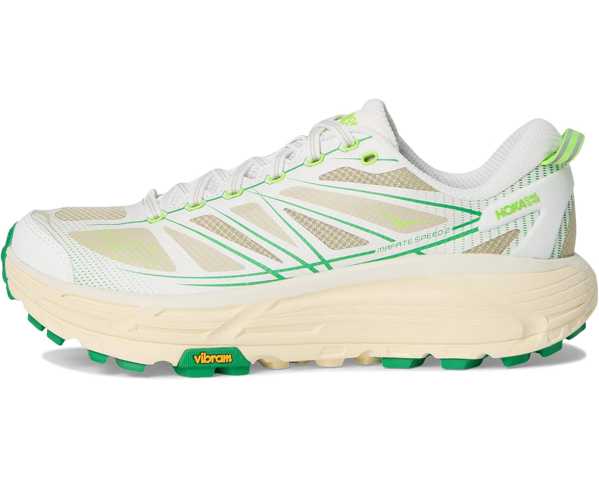Unisex Hoka Mafate Speed 2 White/Fresh Cut Grass