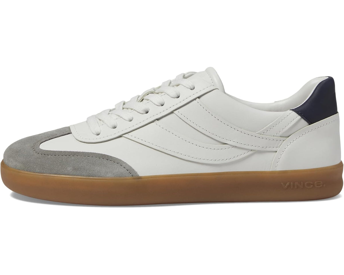 Men's Vince Oasis-M Lace-Up Retro Sneakers Chalk White Leather