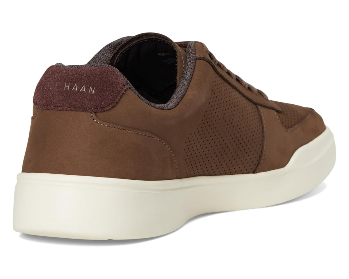 Men's Cole Haan Grand Crosscourt Modern Perf Sn Truffle Nubuck/Madeira/Ivory