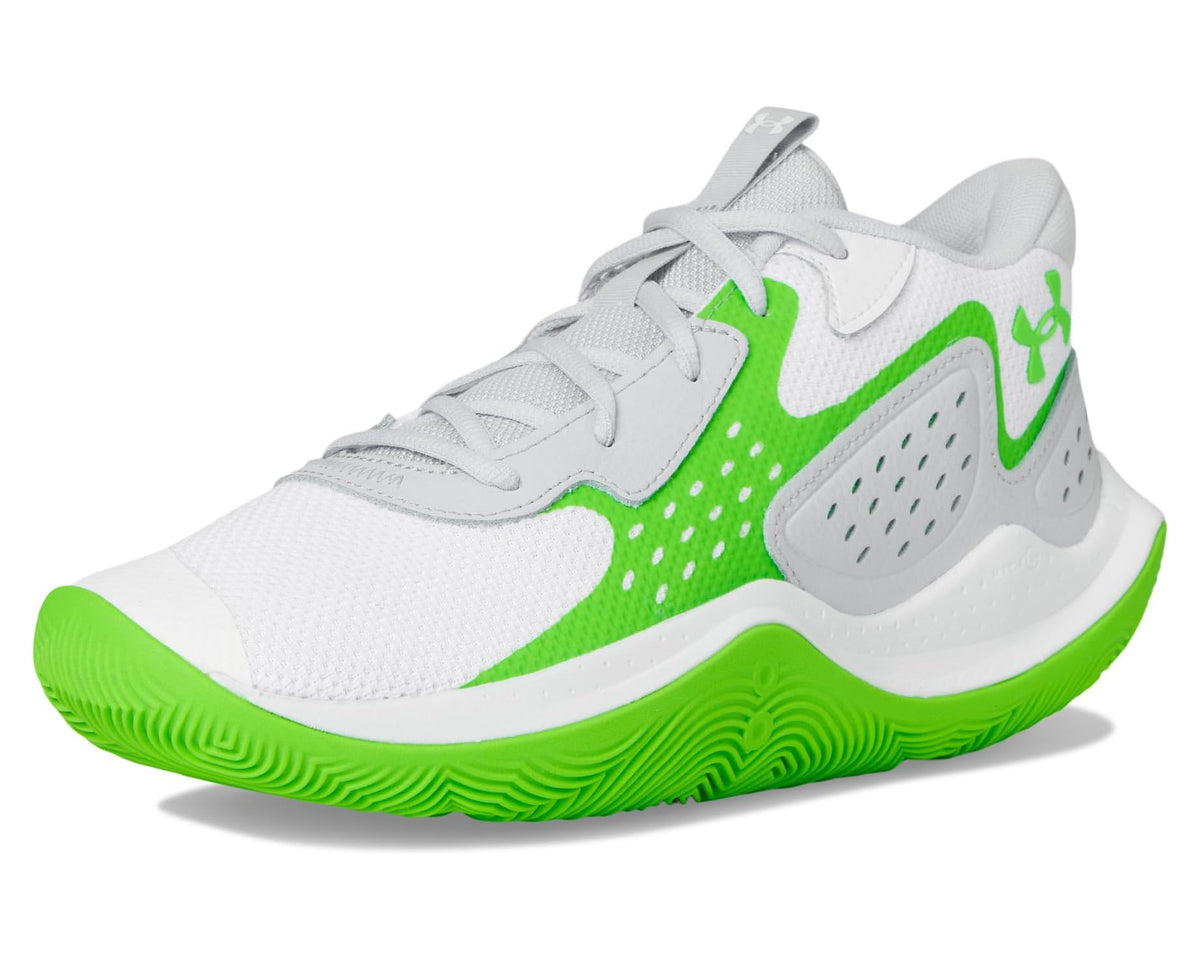 Unisex Under Armour JET '23 White/Green Shock/Green Shock