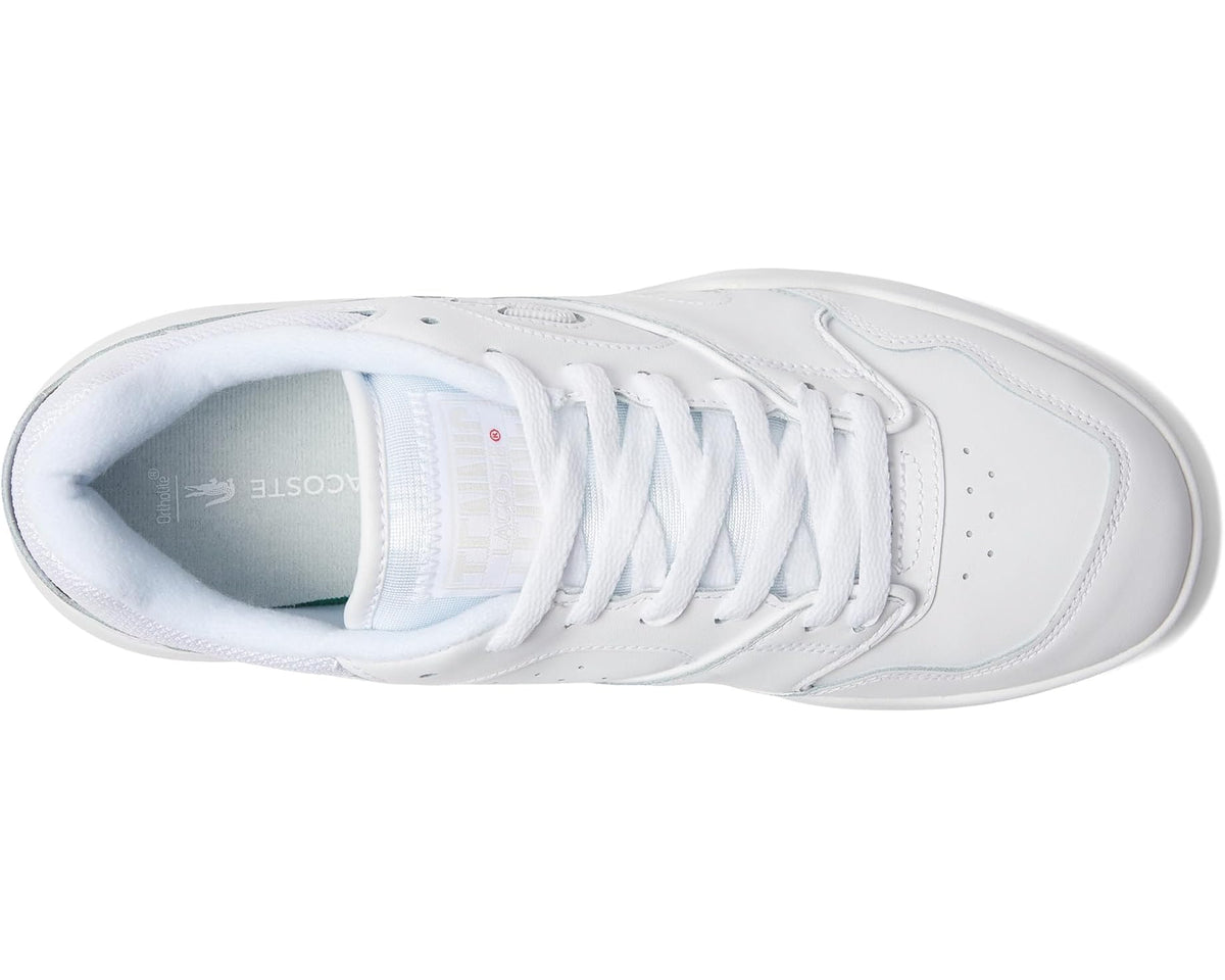 Men's Lacoste Lineshot Leather Sneakers White/White