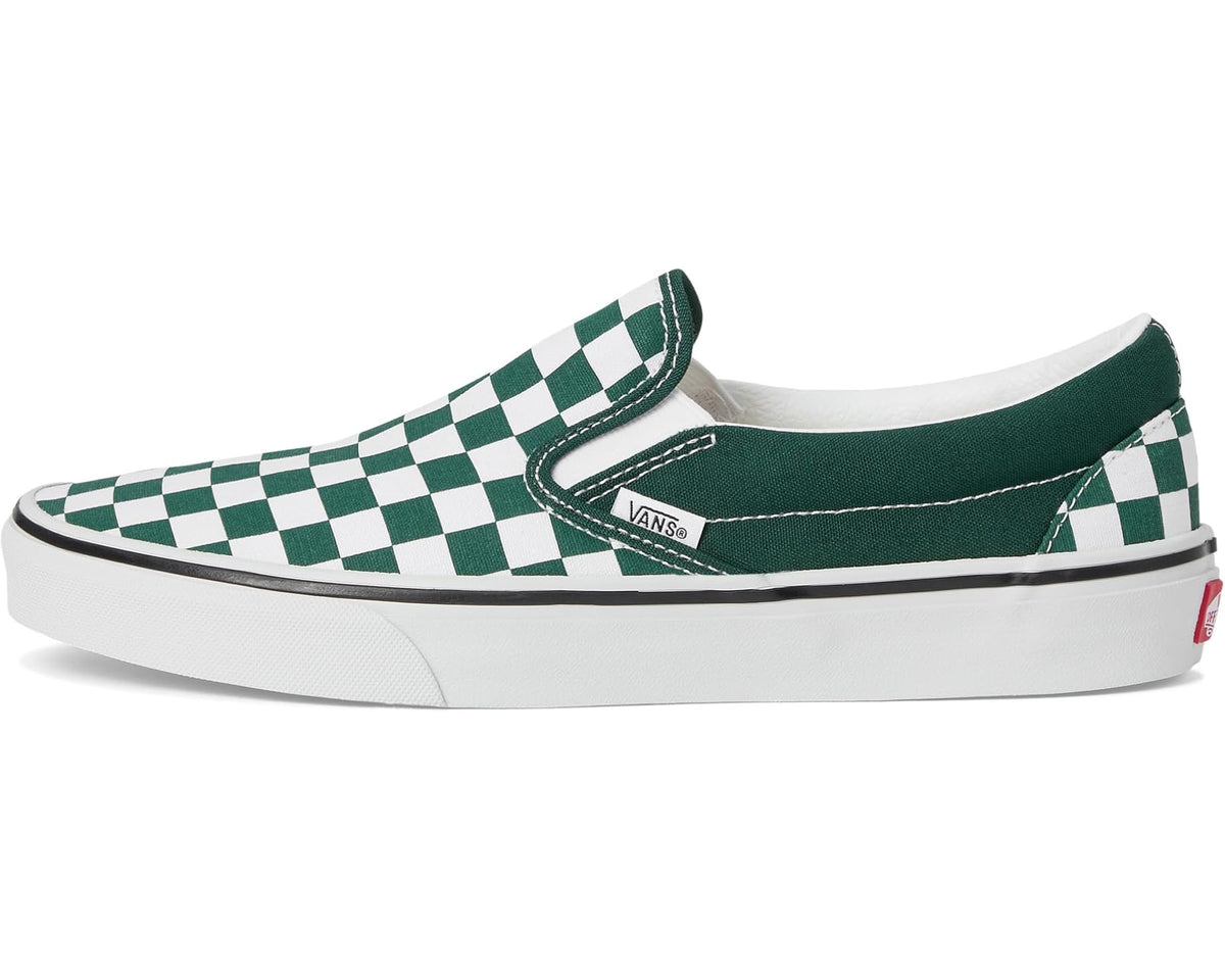 Unisex Vans Classic Slip-On Checkerboard Color Theory Checkerboard Emerald