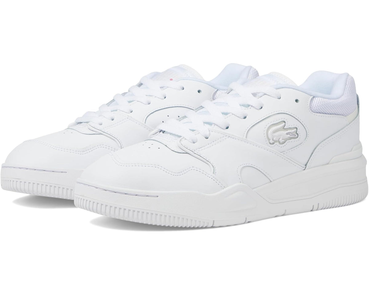 Men's Lacoste Lineshot Leather Sneakers White/White