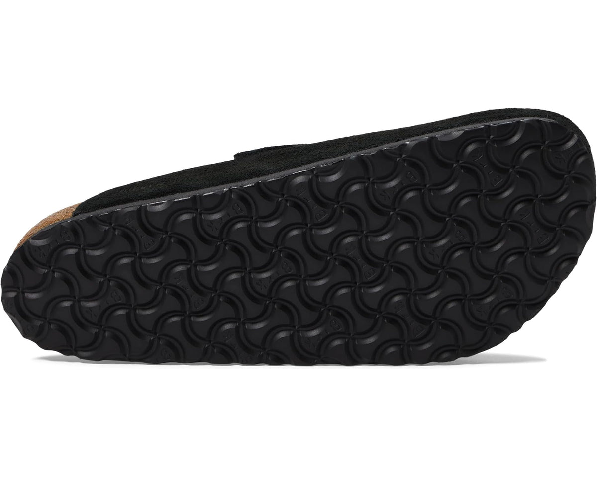 Unisex Birkenstock Boston Soft Footbed - Suede (Unisex) Black Suede