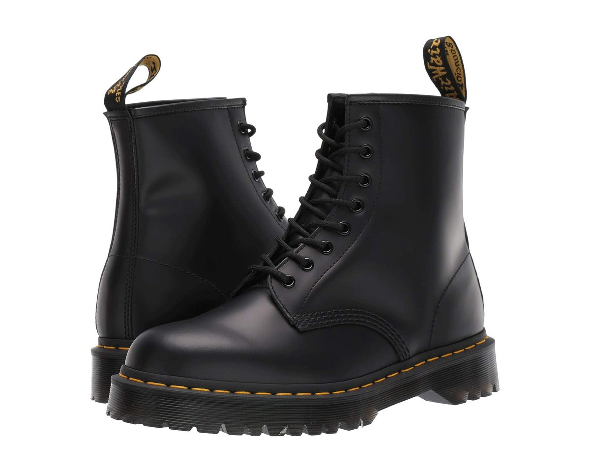 Unisex Dr. Martens 1460 Bex Smooth Leather Lace Up Boots Black Smooth